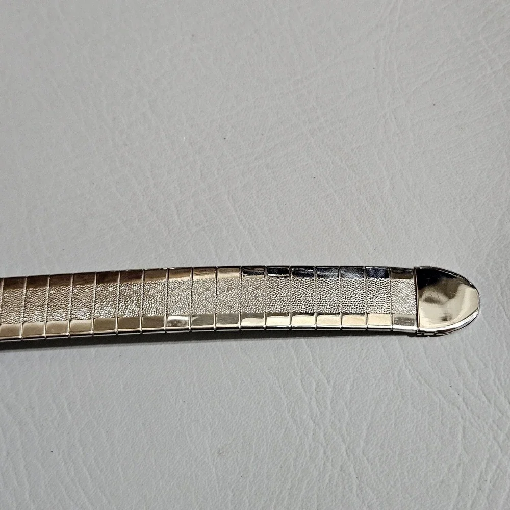 Silver Tone Metal Belt Adjustable Link Slide Buckle 35